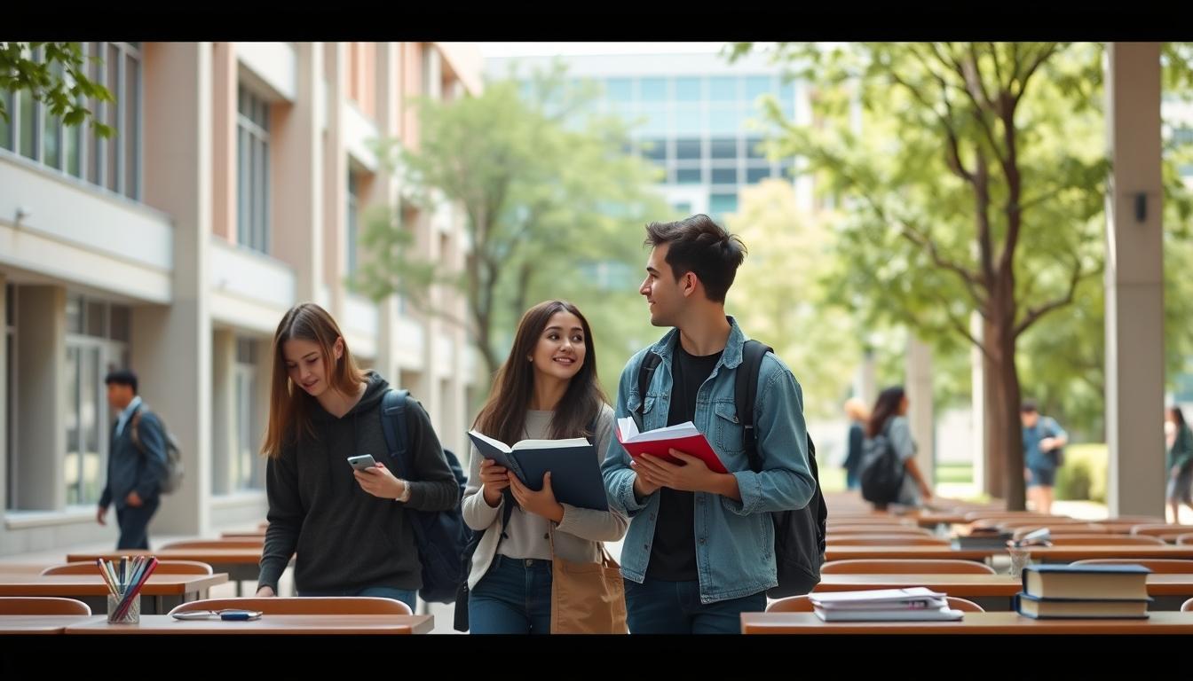 Student developing practical and academic skills