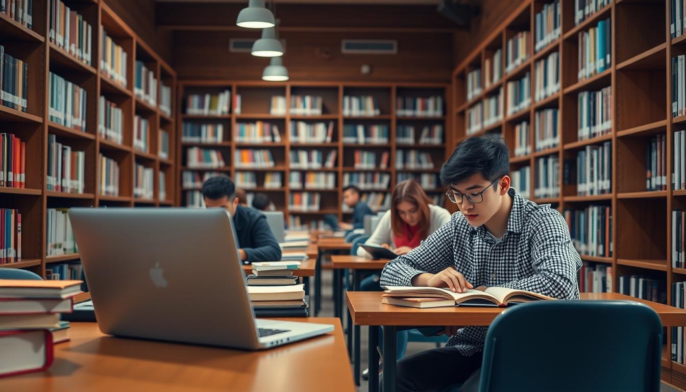 Modern university campus for students